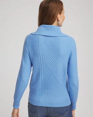 Chico's Clothing Ribbed Cowlneck Sweater