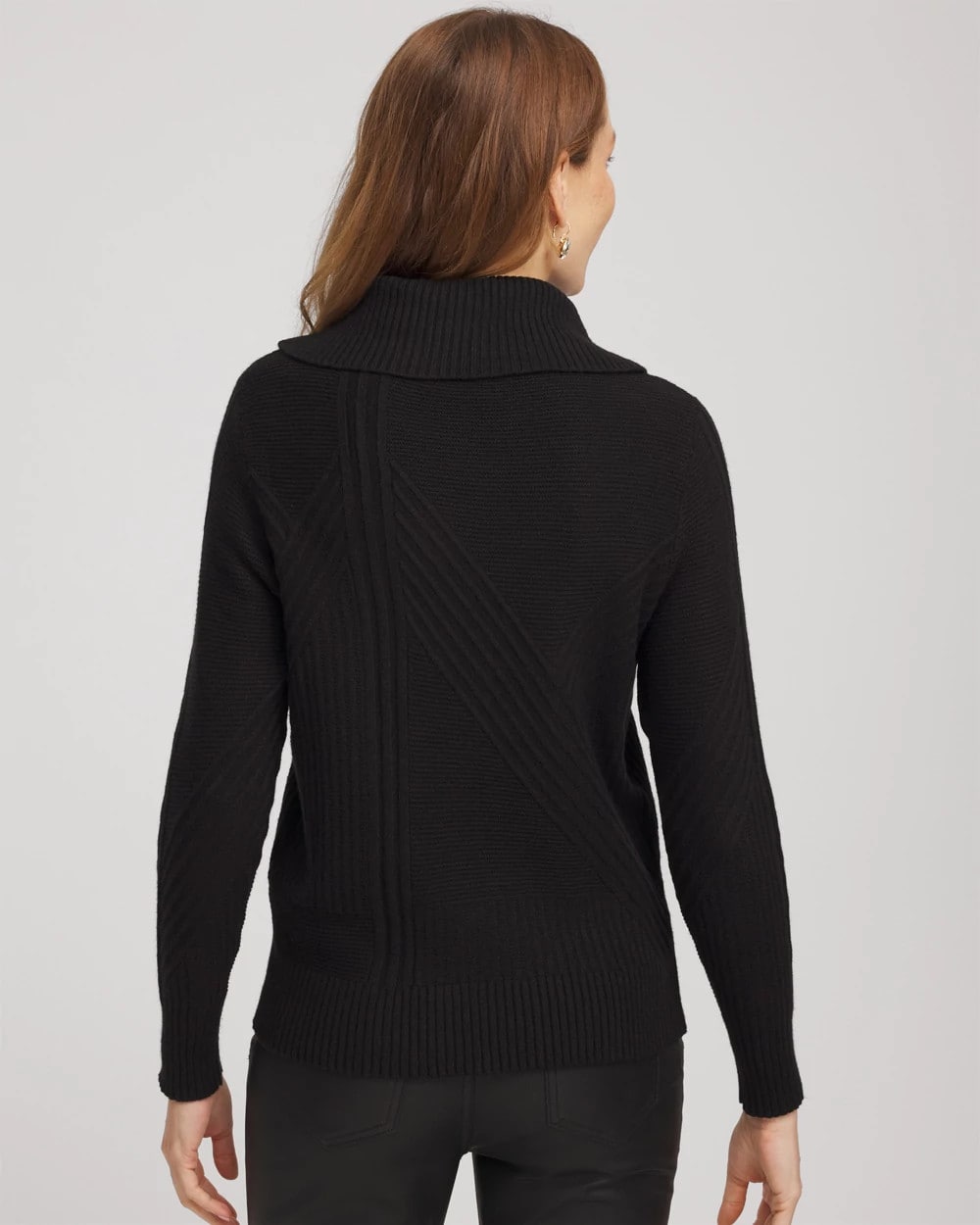 Chico's Clothing Ribbed Cowlneck Sweater