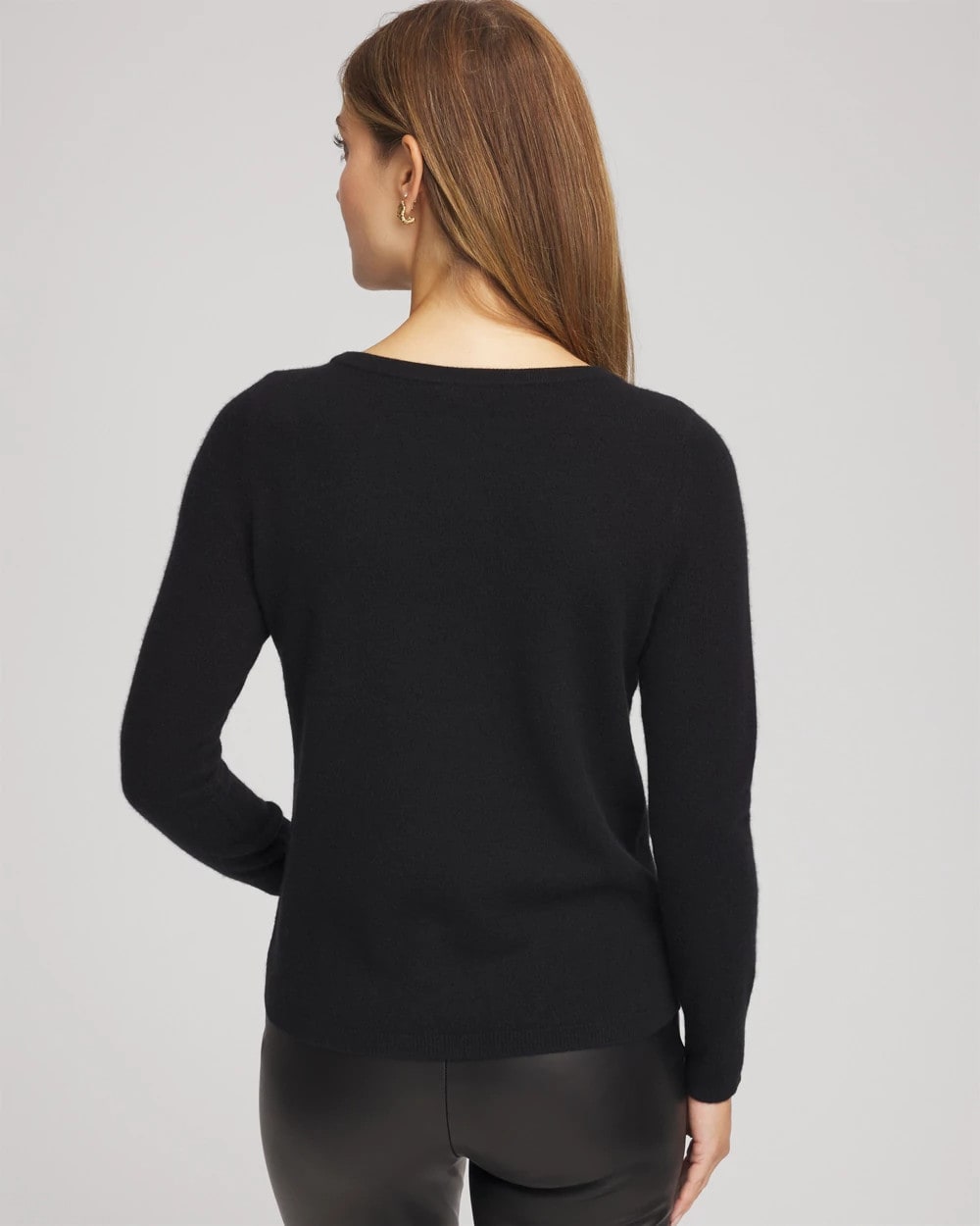 Chico's Clothing Embellished Cashmere Pullover Sweater
