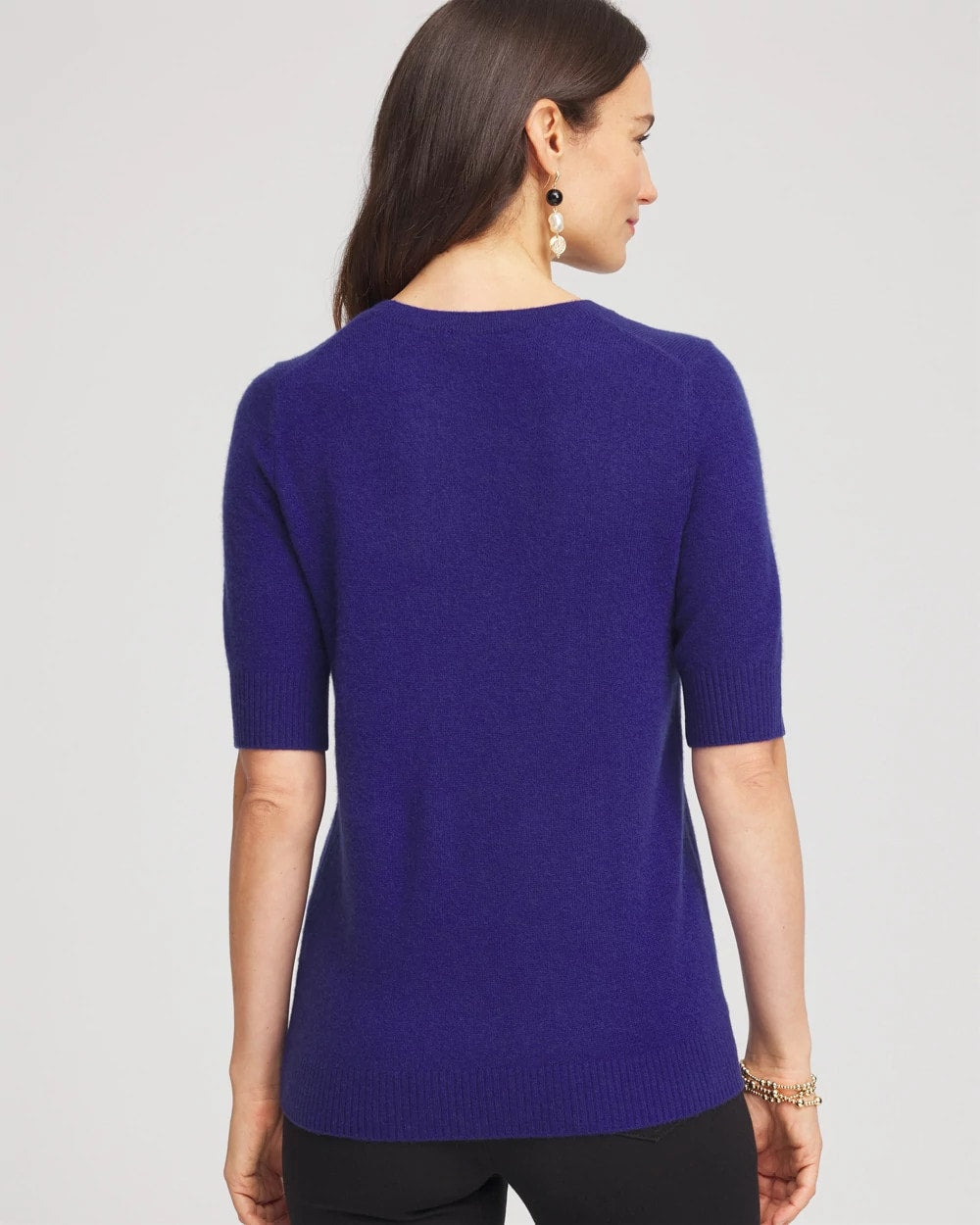 Chico's Clothing Crewneck Cashmere Pullover Sweater