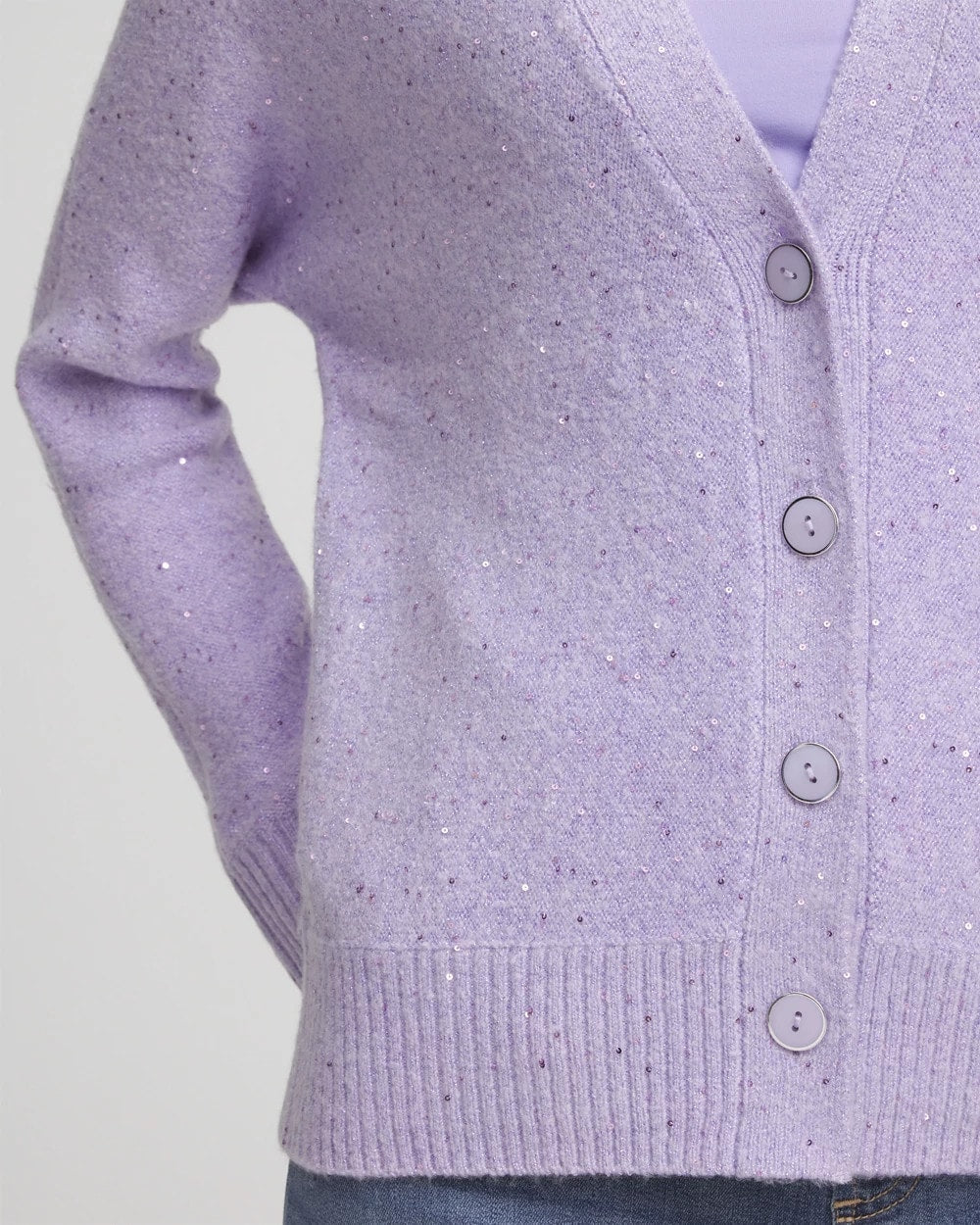 Chico's Clothing Shine Boyfriend Cardigan