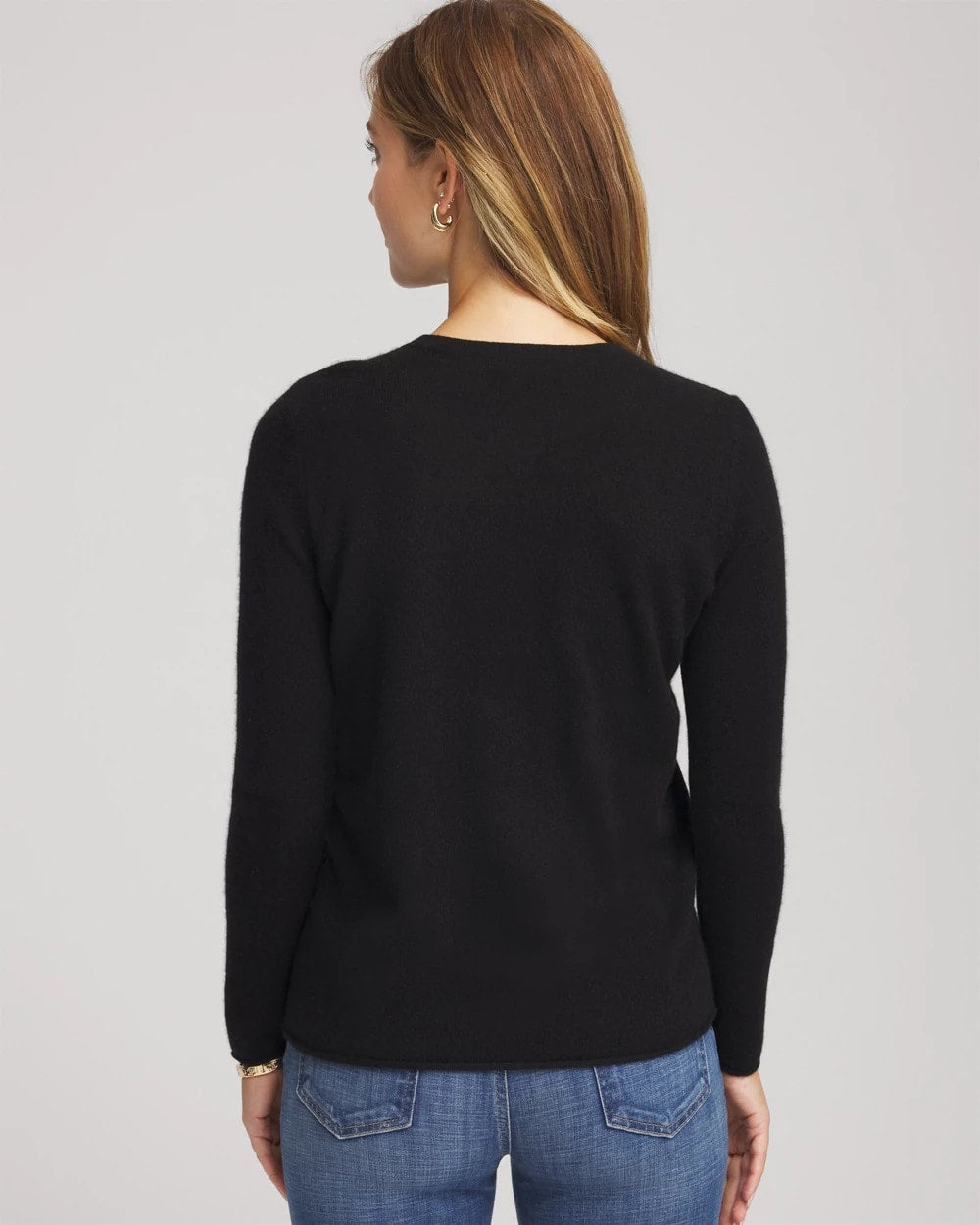 Chico's Clothing Crewneck Cashmere Pullover Sweater