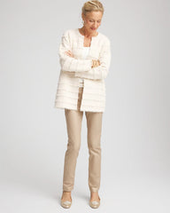 Chico's Clothing Fringe Ottoman Knit Cardigan