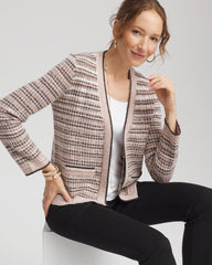 Chico's Clothing Sunset Abstract Sweater Jacket