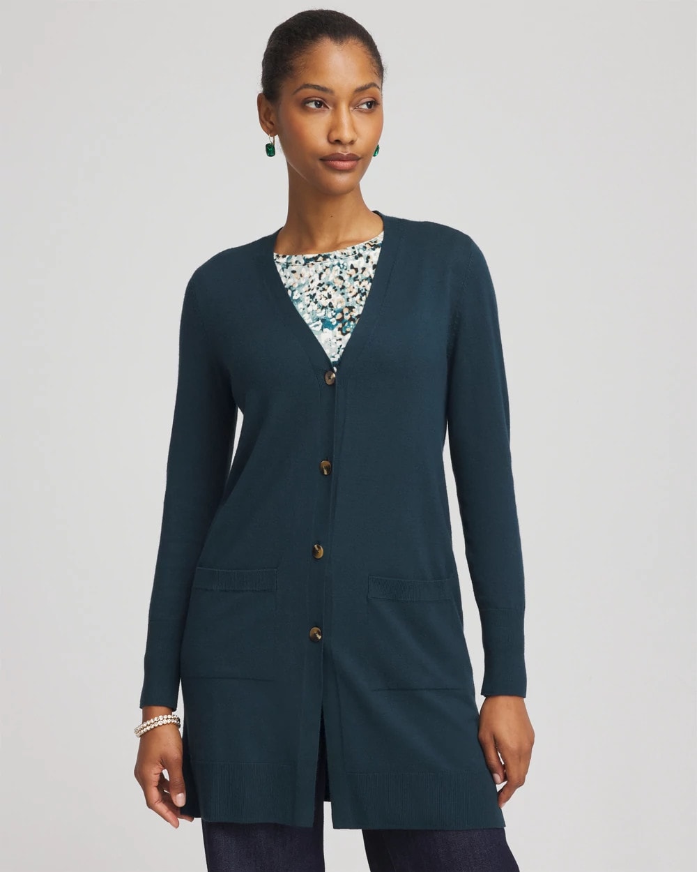 Chico's Clothing Ella Pocketed Cardigan Sweater