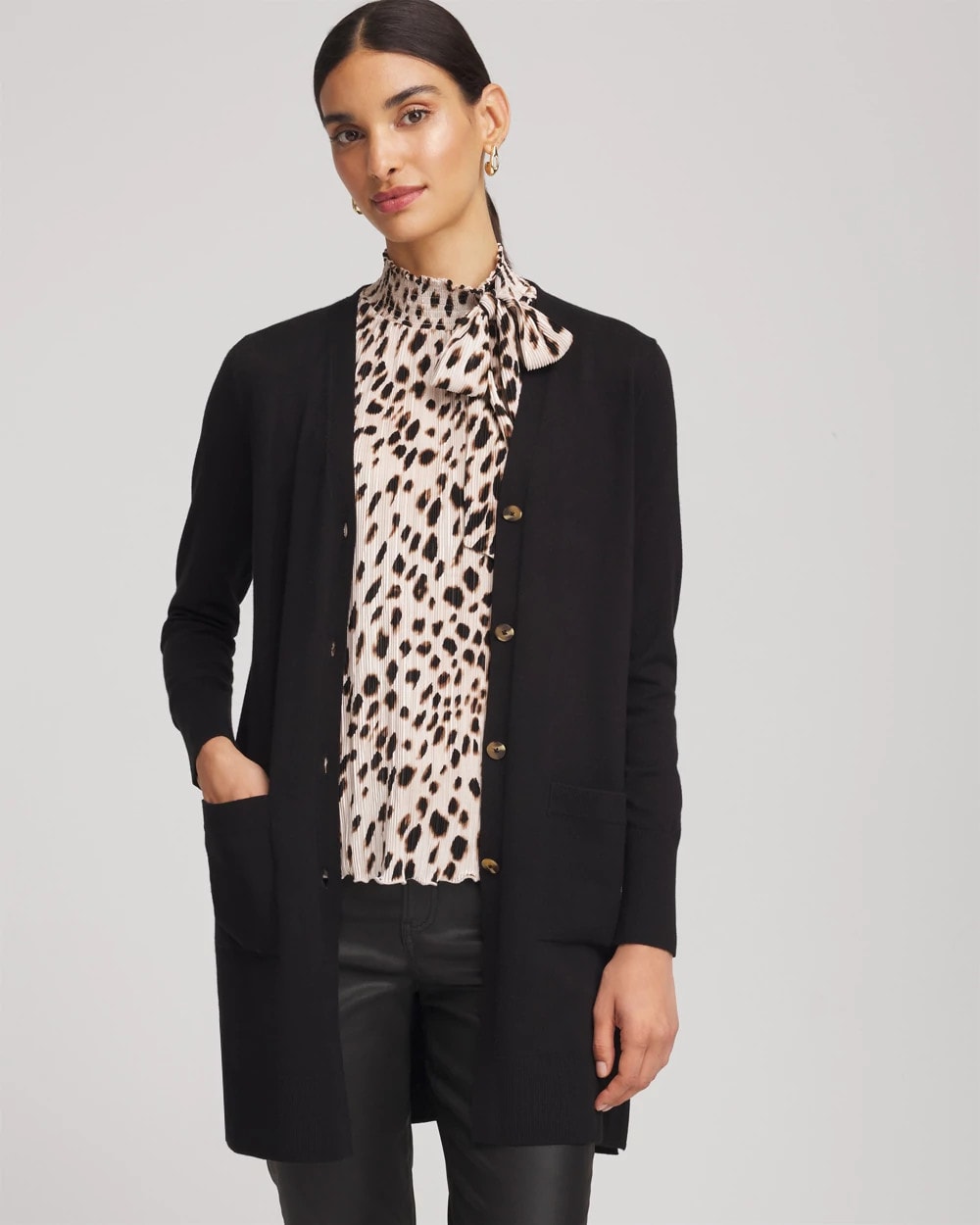 Chico's Clothing Ella Pocketed Cardigan Sweater