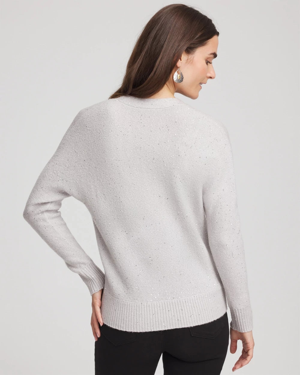 Chico's Clothing Shine Boyfriend Cardigan