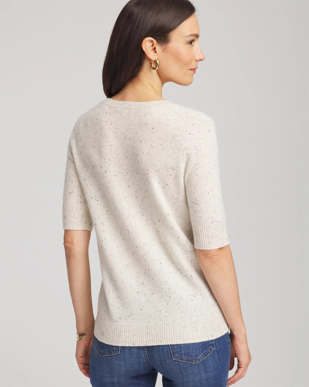 Chico's Clothing Crewneck Cashmere Pullover Sweater