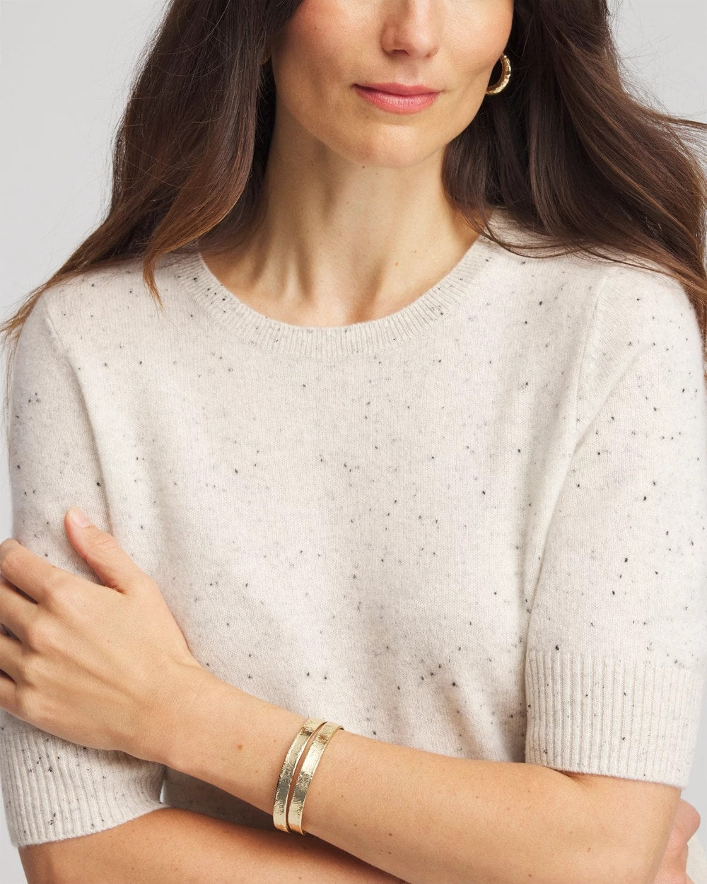 Chico's Clothing Crewneck Cashmere Pullover Sweater