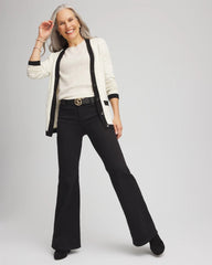 Chico's Clothing Tipped Lady Jacket Cardigan