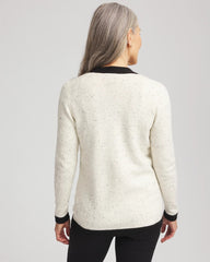 Chico's Clothing Tipped Lady Jacket Cardigan