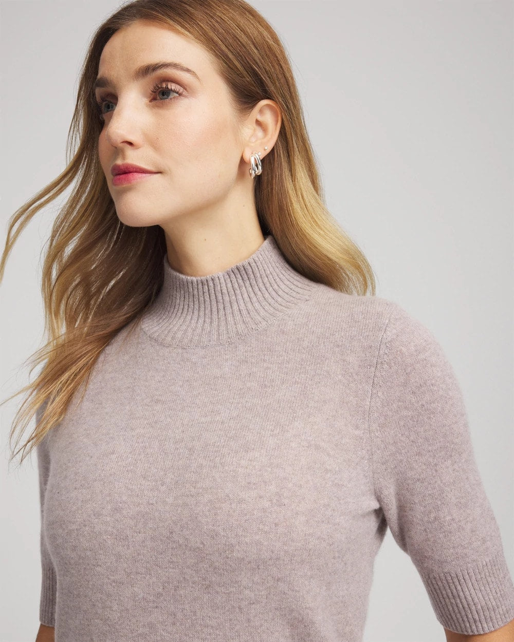 Chico's Clothing Cashmere Elbow-Sleeve Sweater