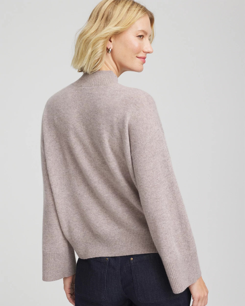 Chico's Clothing Cashmere Mockneck Sweater