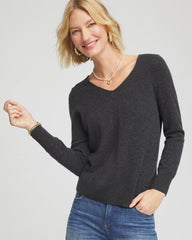 Chico's Clothing Relaxed V-Neck Cashmere Sweater