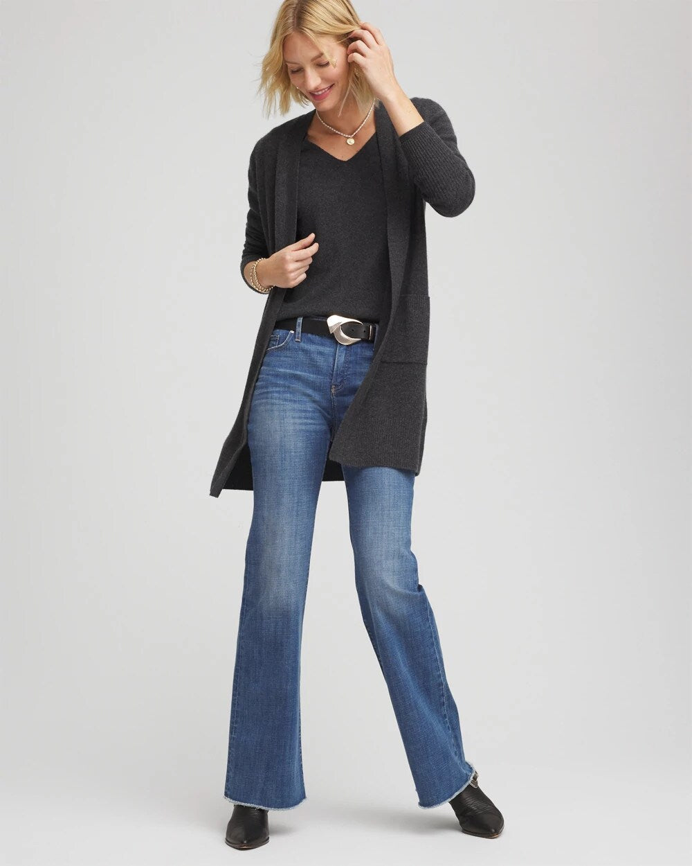 Chico's Clothing Relaxed V-Neck Cashmere Sweater