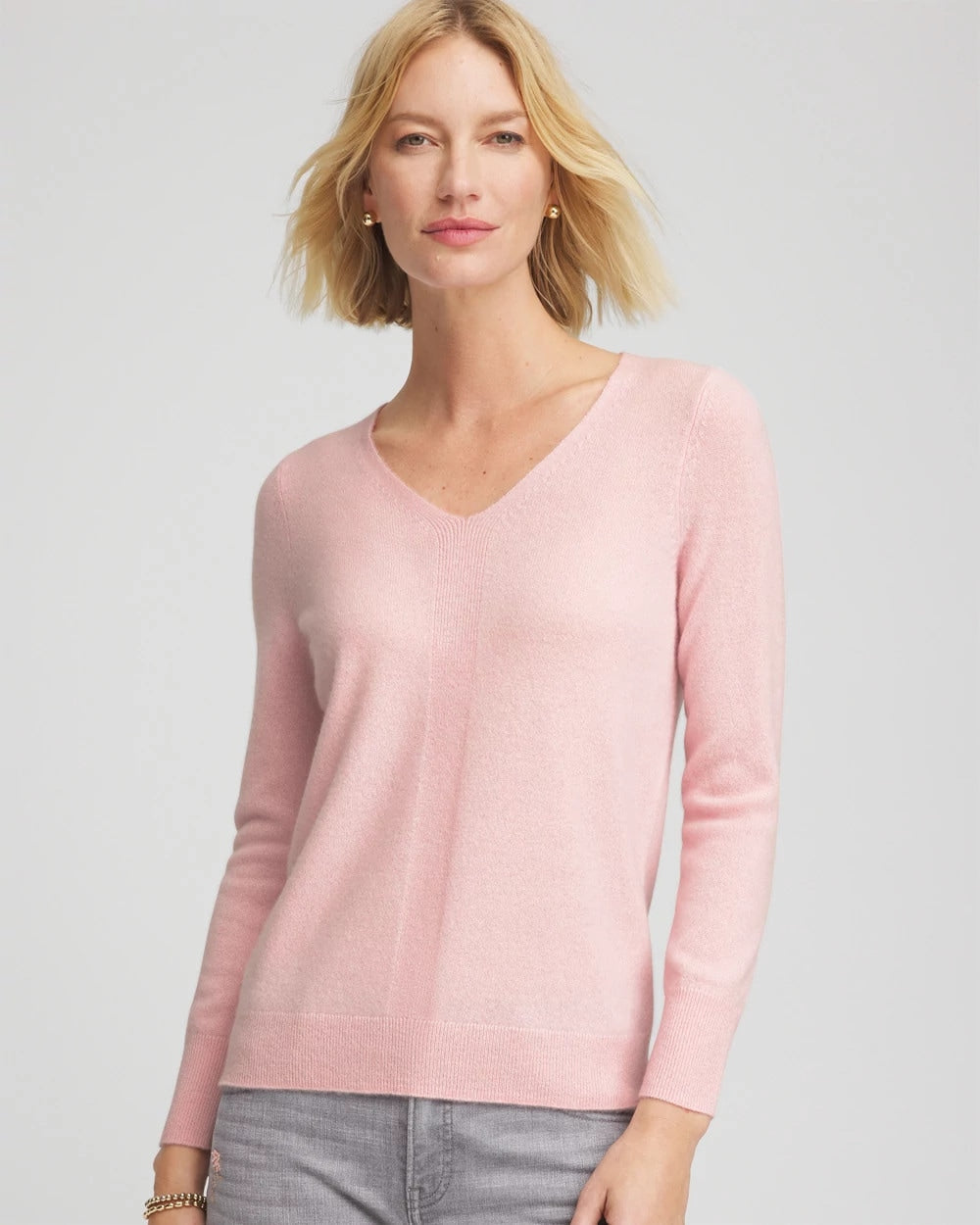 Chico's Clothing Relaxed V-Neck Cashmere Sweater