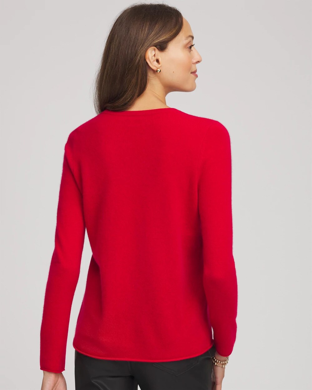 Chico's Clothing Crewneck Cashmere Pullover Sweater