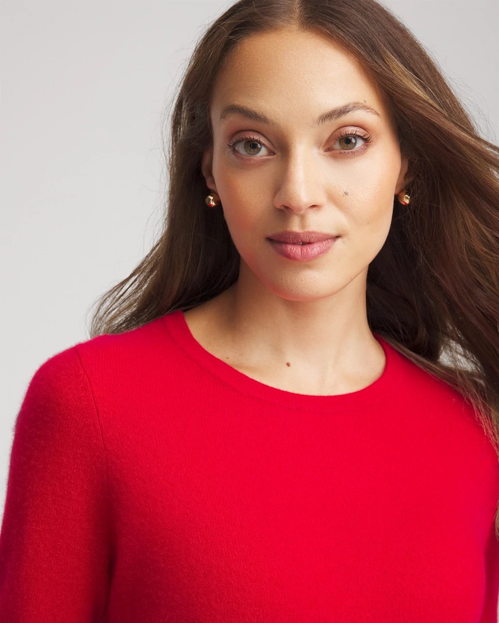 Chico's Clothing Crewneck Cashmere Pullover Sweater