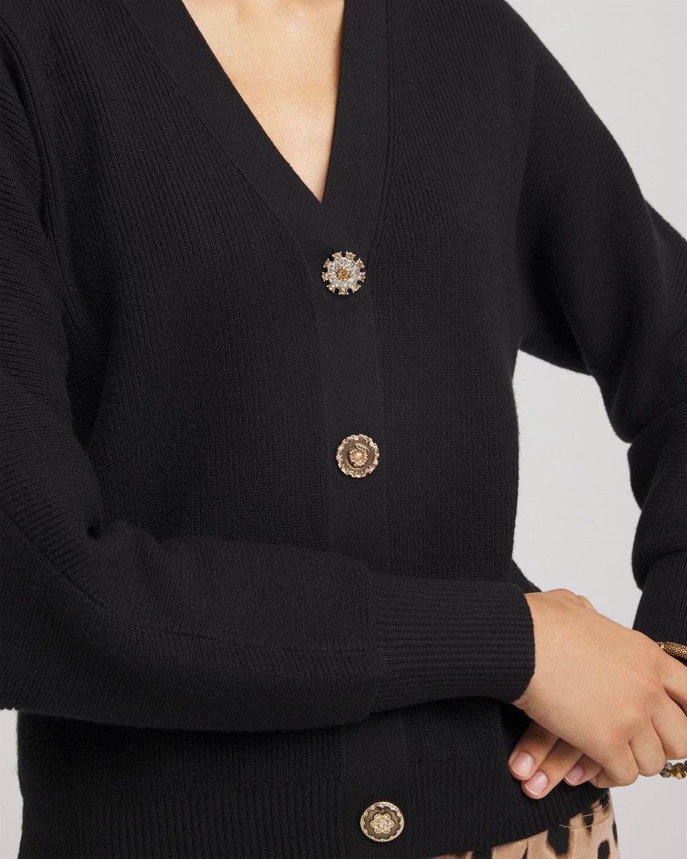 Chico's Clothing Relaxed-Fit Button-Front Cardigan