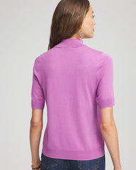 Chico's Clothing Ella Elbow Sleeve Mockneck Sweater