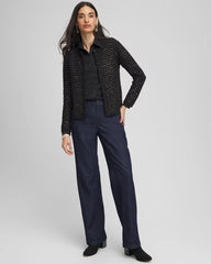 Chico's Clothing Shine Cropped Cardigan