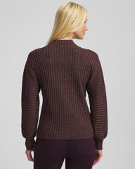 Chico's Clothing Metallic Ribbed Pullover
