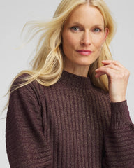 Chico's Clothing Metallic Ribbed Pullover
