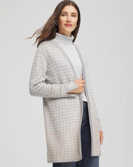 Chico's Clothing Metallic Herringbone Cardigan