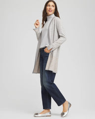 Chico's Clothing Metallic Herringbone Cardigan