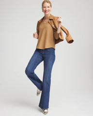 Chico's Clothing Ella V-Neck Embellished Pullover Sweater