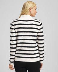 Chico's Clothing Zenergy® Luxe Eyelash Striped Sweater