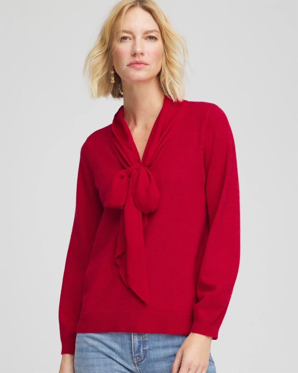 Chico's Clothing Bow-Detailed Sweater