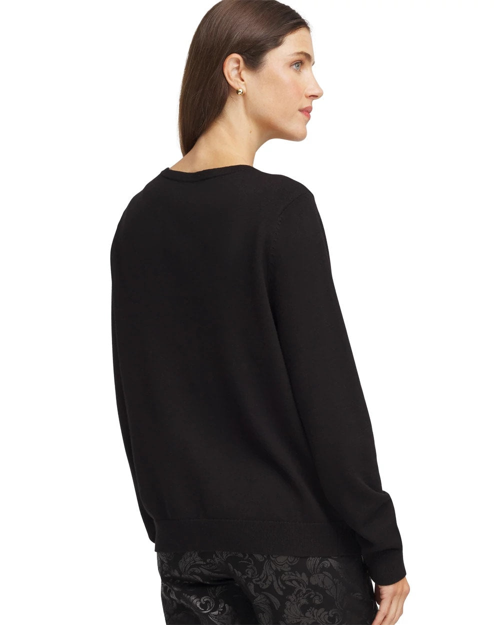 Chico's Clothing Ombré Rhinestone Cardigan