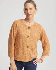 Chico's Clothing Tweed Cropped Sweater