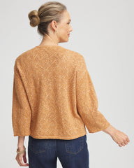 Chico's Clothing Tweed Cropped Sweater