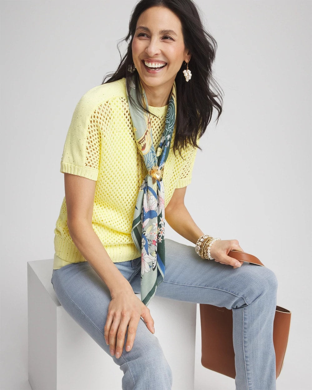 Chico's Clothing Dolman Sleeved Sweater Tee