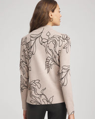 Chico's Clothing Ella Mockneck Printed Sweater