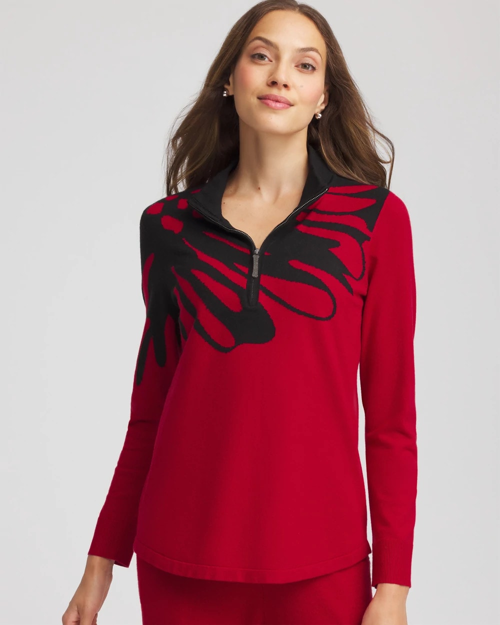 Chico's Clothing Zenergy® Luxe Printed Pullover Top