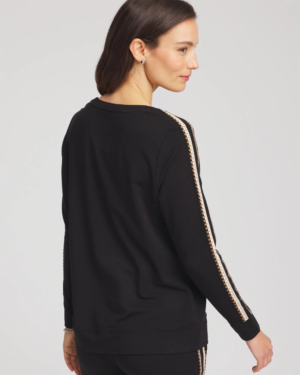 Chico's Clothing Zenergy® Lattice-Trim Pullover Top