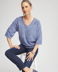 Chico's Clothing Dolman V-Neck Sweater