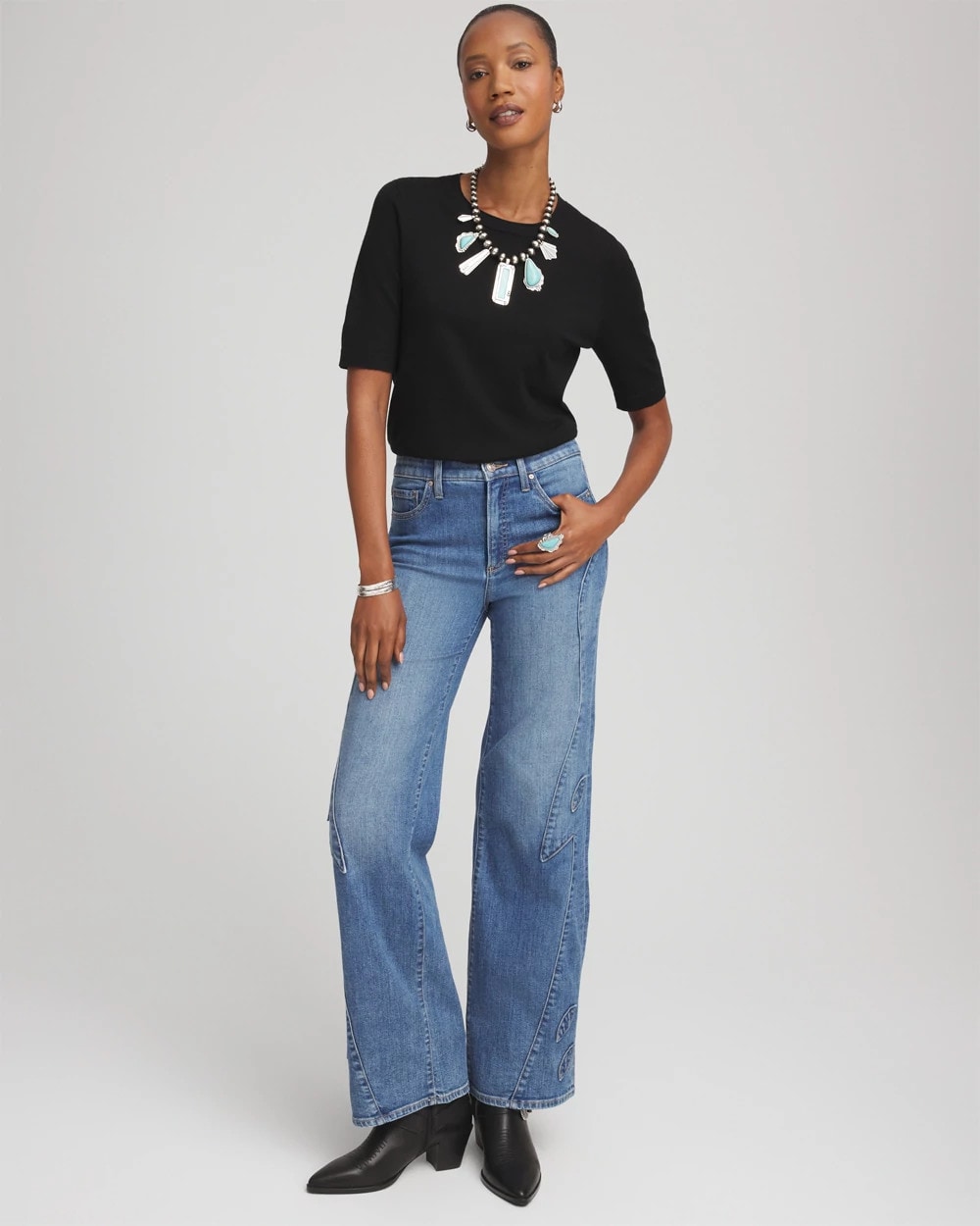 Chico's Clothing Ella Classic-Fit Sweater Tee