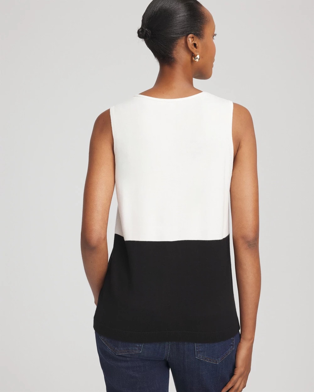 Chico's Clothing Colorblock V-neck Sweater Tank