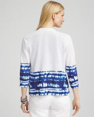 Chico's Clothing Tie-Dye Summer Romance Short Cardigan