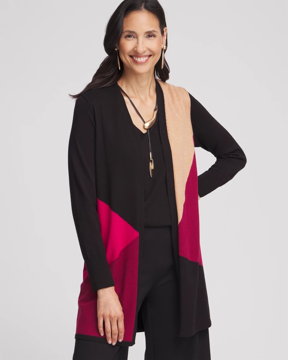 Chico's Clothing Colorblock Cardigan