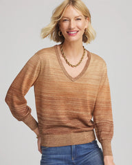 Chico's Clothing Ombre Metallic Pullover Sweater