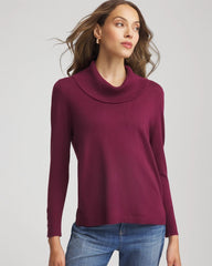 Chico's Clothing Cowlneck Long-Sleeved Sweater