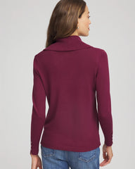 Chico's Clothing Cowlneck Long-Sleeved Sweater