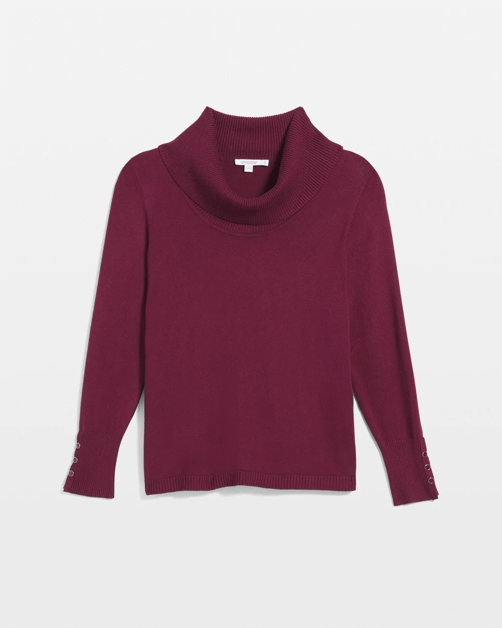 Chico's Clothing Cowlneck Long-Sleeved Sweater