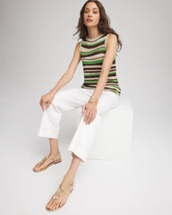 Chico's Clothing Contemporary Striped Sweater Tank