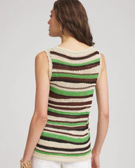 Chico's Clothing Contemporary Striped Sweater Tank